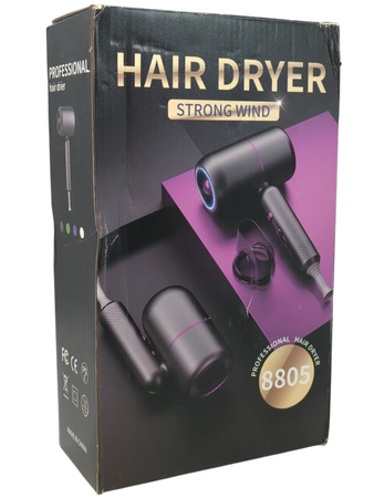 Suszarka do włosów Unipampa BY-8805 2000W 3 stopnie grzania 2 prędkości