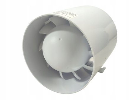 Wentylator łazienkowy kanałowy airRoxy 01-049 biały 30Pa 104m3/h 15W FI 100