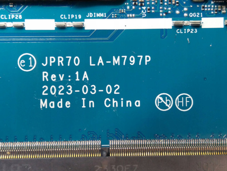 Płyta główna laptopa HP JPR70 LA-M797P Rev: 1A i7-1355U