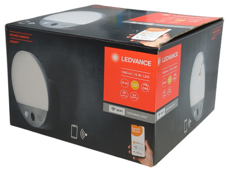 LEDVANCE Smart+ WiFi Round Camera LED Wall Light 15W 950lm 3000K IP44