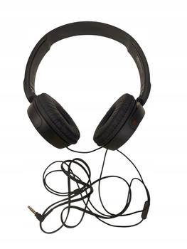 Słuchawki nauszne przewodowe Sony MDR-ZX110AP Czarne