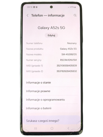 Smartfon Samsung Galaxy A52s 5G SM-A528B/DS 6/128GB 6.5" AMOLED