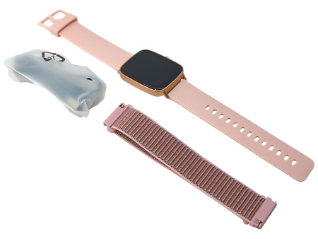 Smartwatch zegarek damski IDW28 Złoto-Różowy