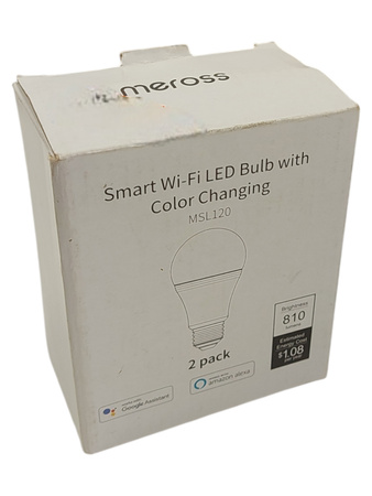 Meross Smart żarówka LED Wi-Fi MSL120 2 sztuki
