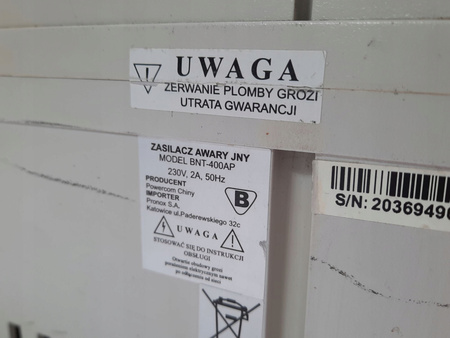 Zasilacz awaryjny Powercom BNT-400AP 240W 400VA