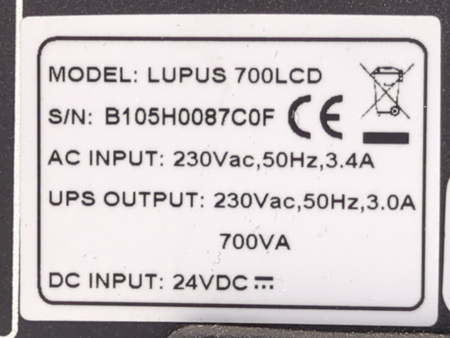 Zasilacz awaryjny UPS Fideltronik Lupus 700 700VA 420W