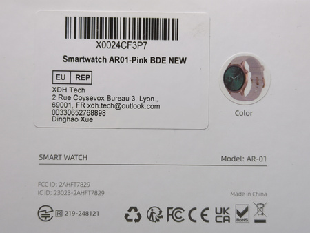 Smartwatch zegarek Veryfit AR-01 Różowy