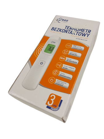 Termometr na podczerwień DOZ Med NT62 | Bezdotykowy pomiar temperatury