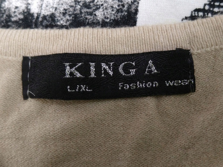 BLUZKA KINGA FASHION ROZMIAR L BRĄZOWA