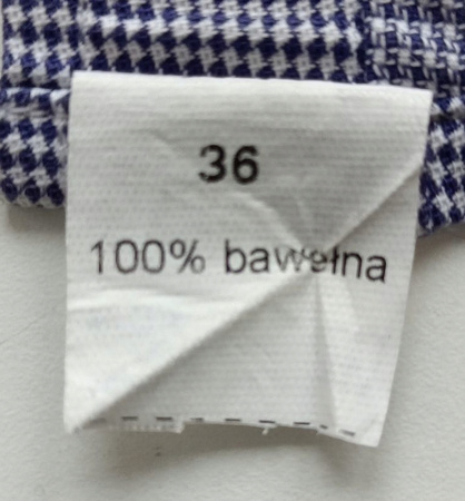 Koszula męska WÓLCZANKA Roz. 36 Niebieski