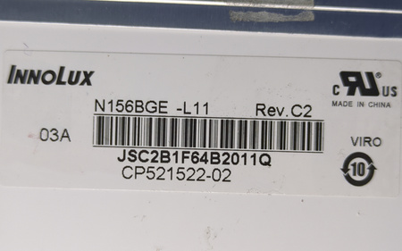 Matryca Innolux N156BGE-L11 15.6 HD 1366x768 LED 40pin Matowa