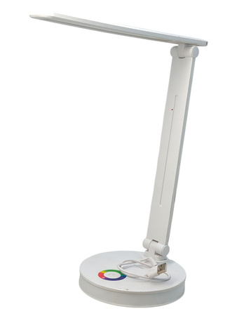 Lampka biurkowa LED Smukee 240298-A-W RGB akumulatorowa 13 W biała