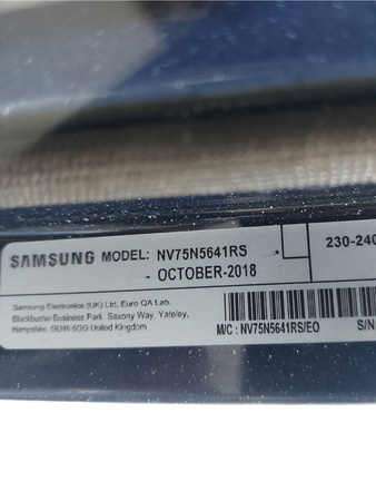 Piekarnik Samsung NV75N5641RS Dual Cook Flex 75 l srebrny termoobieg