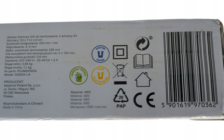 LAMINATOR HYKKER 220034-LA LAMINARKA