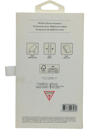 Etui Guess Plecki do Apple iPhone 15 Pro bezbarwne Liquid Glitter