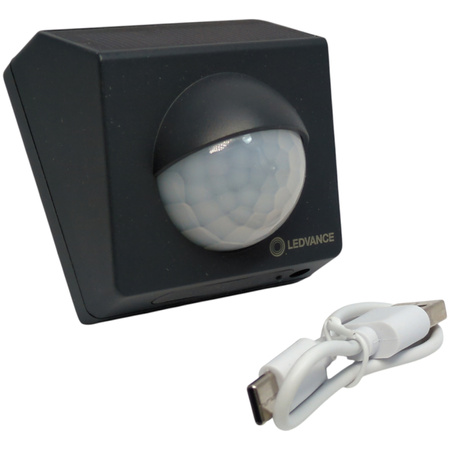 Czujnik Ruchu Akumulatorowy USB-C IP65 Czarny Smart+ Outdoor WiFi Ledvance