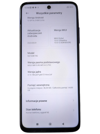 Smartfon Xiaomi Redmi Note 10 M2103K19G 4/64GB IPS 48MP 5000mAh 5G