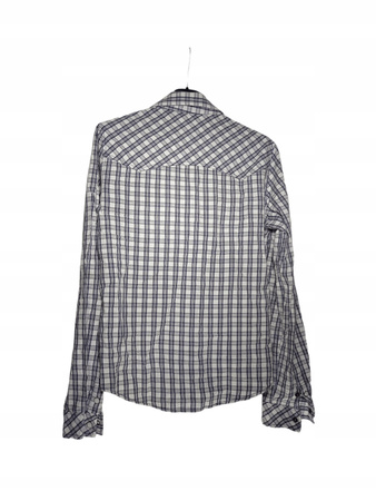 Koszula męska CROSS JEANS L Biała w kratę