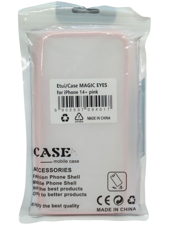 Etui MAGIC EYES do Apple iPhone 14+ Różowe