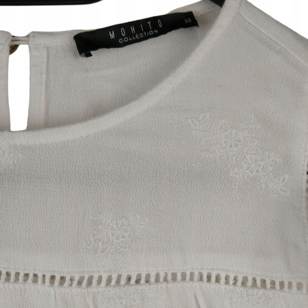 BLUZKA DAMSKA MOHITO ROZMIAR 32 BIAŁA