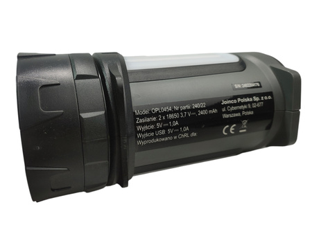 LETHE Latarka szperacz LED z powerbankiem 300 lm + pasek na ramię 829