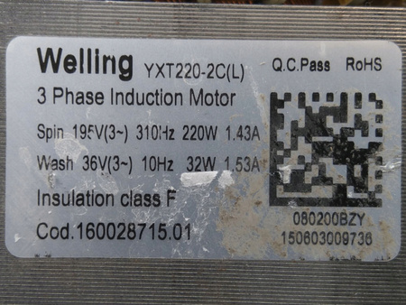SILNIK WELLING YXT220-2C(L) 482000088790 C00290840 PRALKI WHIRLPOOL