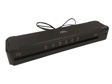Laminator A3, 2-rolkowy na gorąco i na zimno MAXDONE FNL012 Czarny