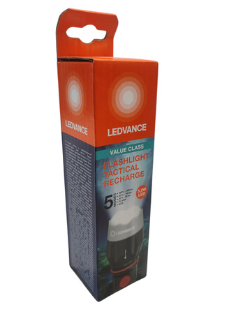 Latarka LED akumulatorowa taktyczna TACTIC RECH 300lm 1500mAh IP22