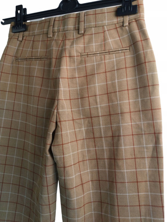 Spodnie damskie w kratę CALVIN KLEIN ROZ.32