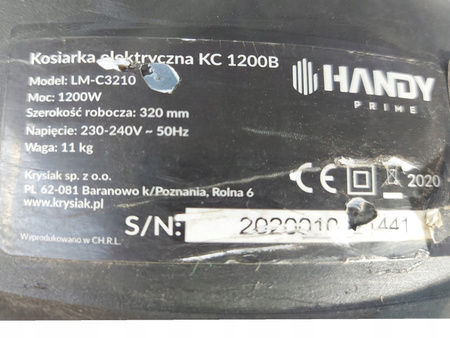 KOSIARKA ELEKTRYCZNA HANDY KC 1200B LM-C3210 1200W