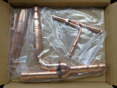 ZESTAW 6 ELEMENTÓW MIEDZIANYCH DO KLIMATYZACJI POMPY CIEPŁA E162SN4