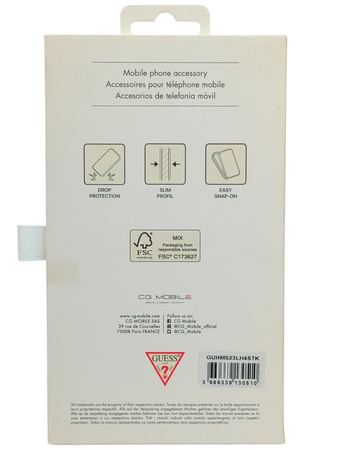 Etui Guess Plecki do Samsung Galaxy s23 Ultra szare