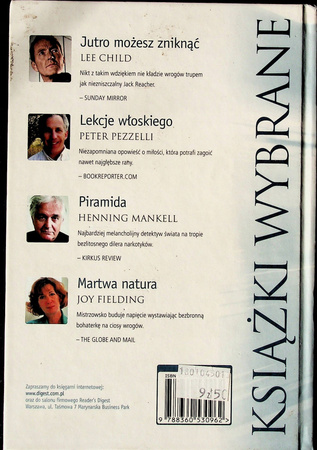 Książki wybrane. Jutro możesz zniknąć/ Piramida/ Lekcja włoskiego/ Martwa