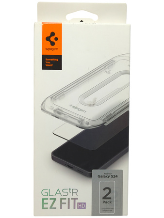 Szkło hartowane Spigen Glas.Tr ”EZ FIT” 2-pak do Samsung Galaxy S24
