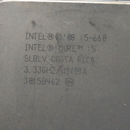Procesor Intel Core i5-660 2 rdzenie 4 wątki 3.33 GHz 4 MB L2 Cache