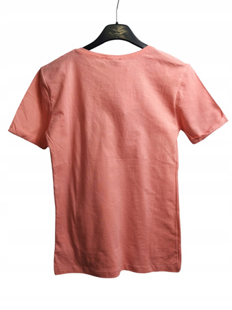 T-shirt dziewczęcy PAKUTEN Rozmiar S RÓŻOWY