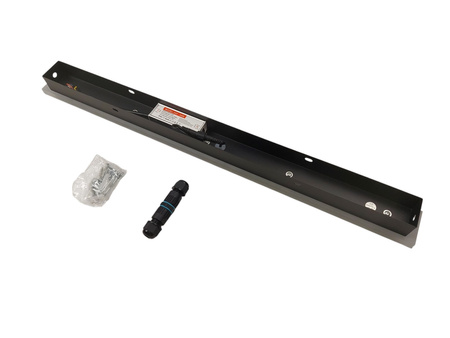 BRIGHTOWER Lampa Ścienna Zewnętrzna Czarna IP65 80cm 24W Ciepłe Światło