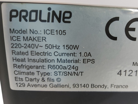 Kostkarka do lodu Proline ICE105