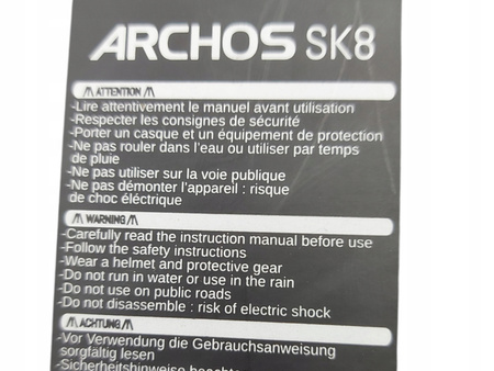 Deskorolka elektryczna Archos SK8 15km/h czarno-zielona