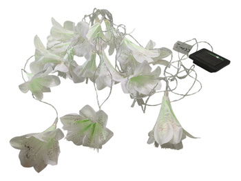 Lampki solarne LED Lighthouse Kwiaty ciepłe światło 20 białych kwiatów