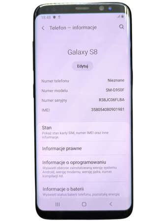 Smartfon Samsung Galaxy S8 SM-G950F 4/64GB 5.8"