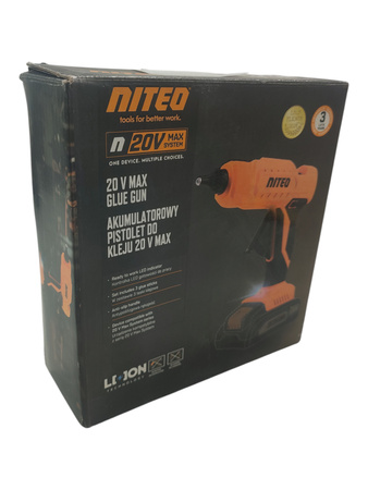 AKUMULATOROWY PISTOLET DO KLEJU 20V MODEL20VGG0248-25