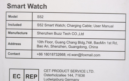 Zegarek Smartwatch damski sportowy S52 Różowy