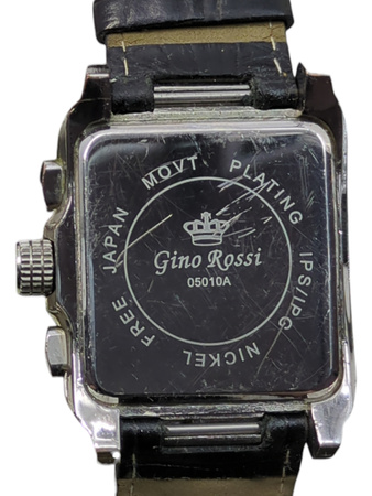 Zegarek męski GINO ROSSI 05010A WHBR skórzany pasek