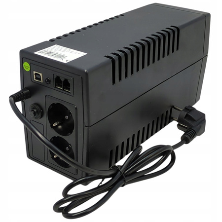 Zasilacz awaryjny UPS 2 gniazda UPS MasterPower UPS650VA