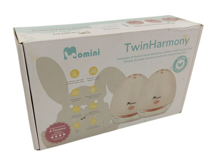 Laktator elektroniczny 2 Momini TwinHarmony Podwójny 4-fazowy bezprzewodowy