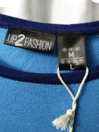 Sukienka dzianinowa UP2FASHION Rozmiar L Niebieska