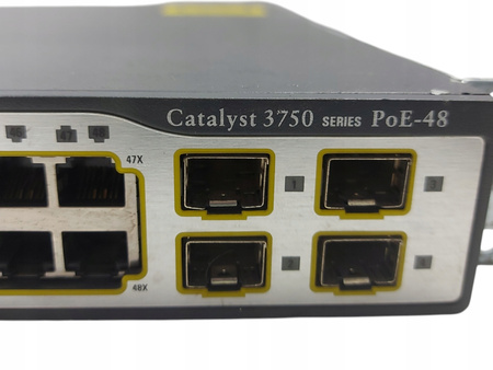 Switch Cisco Catalyst 3750 24 porty Gigabit 4 SFP Layer 3 Managed