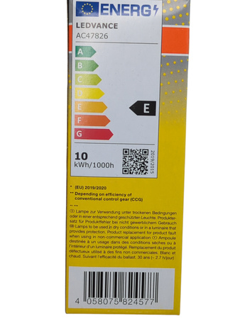 Zestaw 10 żarówek LED OSRAM DULUX D26 VT EM G24D 9,5W=26W 1080lm ciepła