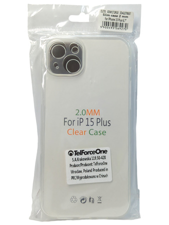 Etui Plecki do Iphone 15 Plus bezbarwne Nakładka Case do Iphone 15 Plus